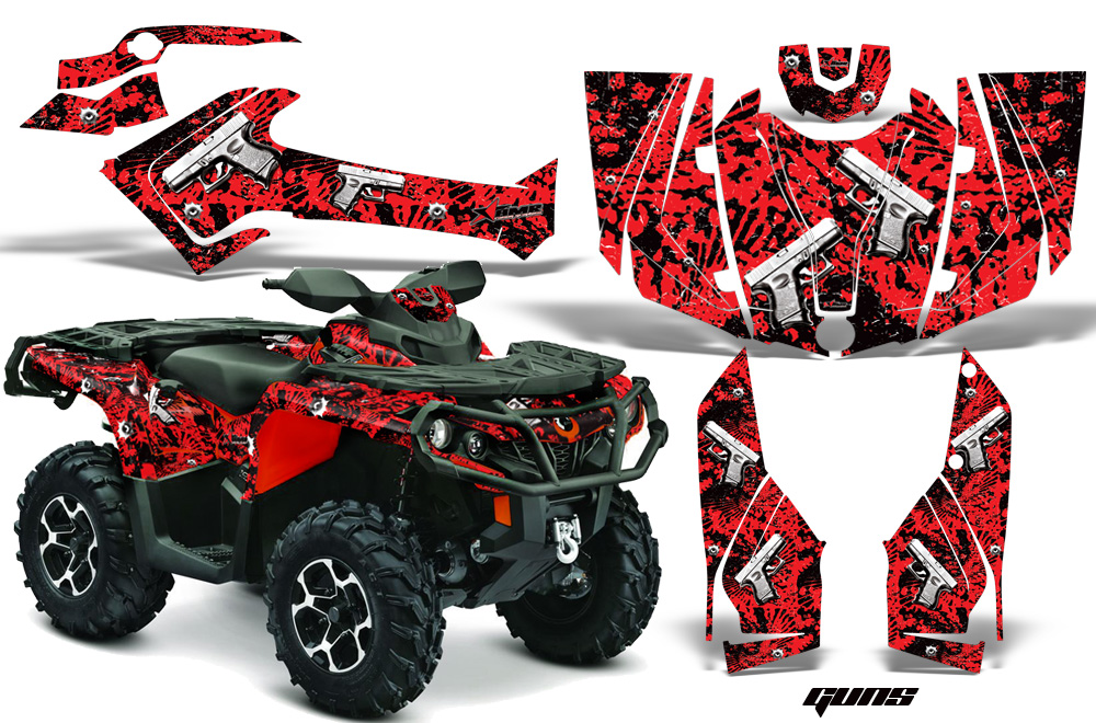 Can-Am Outlander 1000 2012 Graphics Kit R GUNS